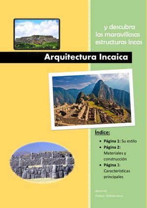 Arquitectura Inca Dossier Alonso Inti