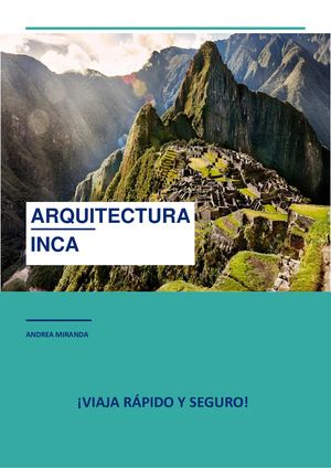 Arquitectura Inca Andrea Yamille Miranda Loarte