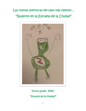 Las aventuras del sapo Ruperto en la Escuela de la Ciudad