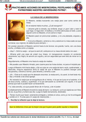 Ficha 20 Misericordia