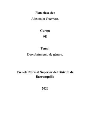Plan Clase Alexander Guerrero