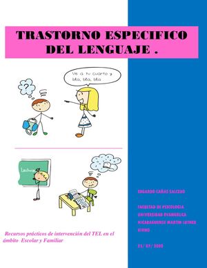 Intervención Psicoeducativa Del TEL