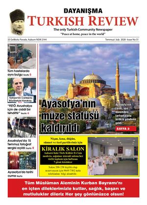 Dayanisma Gazetesi - Turkish Review - Temmuz 2020 - Sayi 51