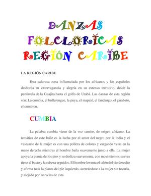 Danzas Folcloricas Región Caribe Harol