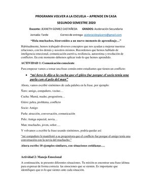 Secundaria Acelerada 8-9