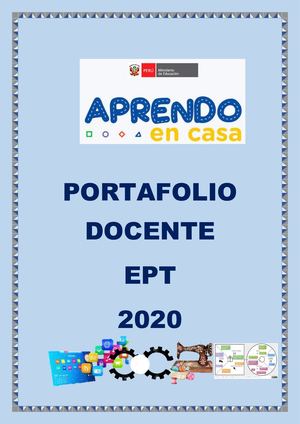 Portafolio Docente 2020 Ept