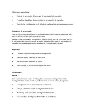 Investigación de Mercado