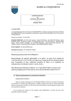 Cr N°3 30 06 2020 Vinouze