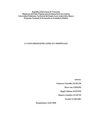 Contabilidad Hospitalaria Y Clinica [39406]