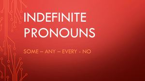 Indefinite Pronouns Pdf