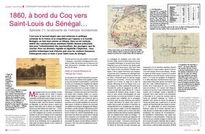 Sénégal - 1860, à bord du "Coq" vers Saint-Louis du Sénégal