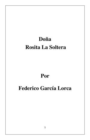 Libro Doña Rosita
