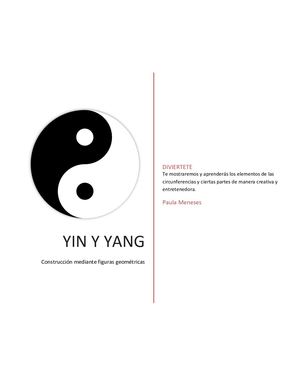 Construcción Del Símbolo Del Yin Yang