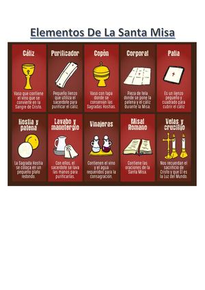 Elementos De La Santa Misa