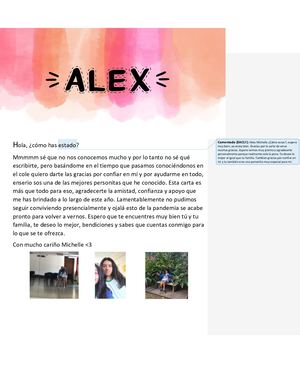 Carta Para Alex