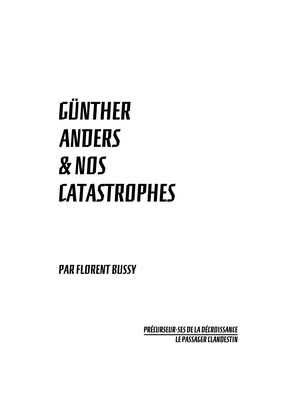 Gunther Anders Extrait