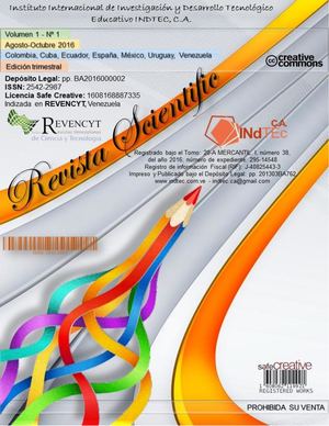 Revista Scientific - Volumen 1 / Nº 1 - Agosto-Octubre 2016
