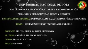 RESUMEN DE LOS ESTÁNDARES DE LA UNESCO DEL SISTEMA NACIONAL DEL ECUADOR Y DE LA C.C.F.F. EN LA EDUCACIÓN