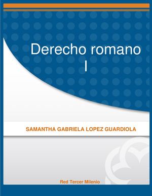 Derecho Romano I