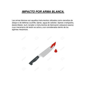 Impacto Por Arma Blanca