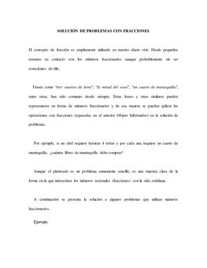 Ejemplos De Fracciones