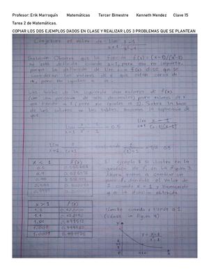 Tarea 2 De Matematicas Tercer Bimestre
