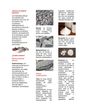 Material Petroleo y Material Compuestos