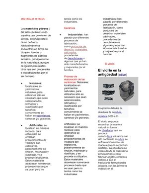 Materiales Petreos