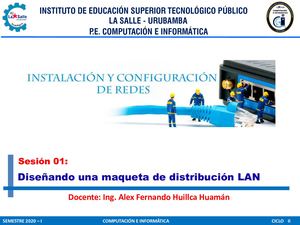Sesion Nº 1 Diseñando Una Maqueta De Distribución De Una Red Lan
