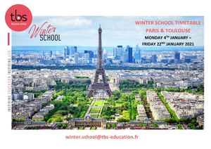 TBS Winter School Timetable PARIS & TOULOUSE