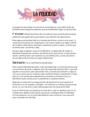 Manual para la felicidad