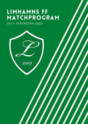 Limhamns FF matchprogram 2020