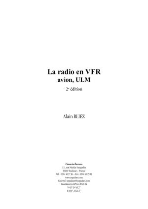 Extrait La Radio En Vfr Bliez 2e éDition Cepadues