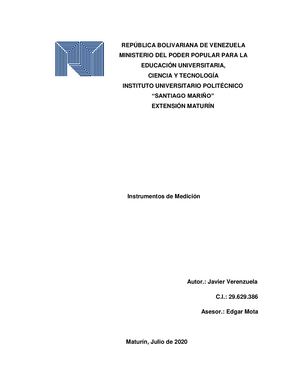 Instrumentos De Medicion