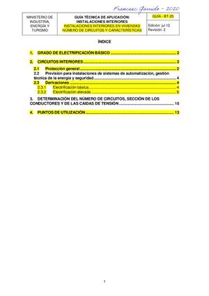 Fg Itc Bt 25 Guia Interior Circuits Electrificació B I E