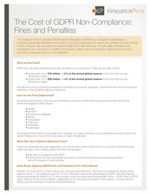 The Cost Of GDPR Non-Compliance: Fines And Penalties
