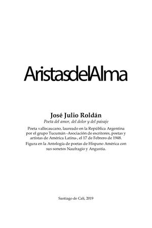 Aristas del Alma. José Julio Roldán. Poemas
