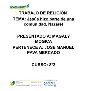 Actividad De Religión Ok