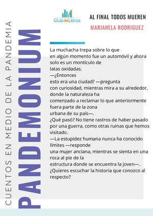 Al final todos mueren de Marianela Rodríguez