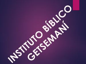 INSTITUTO BÍBLICO GETSEMANÍ