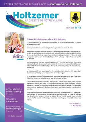 Gazette Holtzheim n°42 Aout 2020