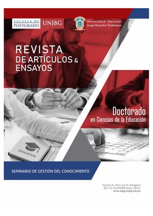 Revista - Doctorado en Ciencias de la Educación UNJBG