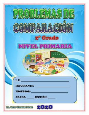 Problemas De Comparación ÁRea Matemática 2° Grado Primaria