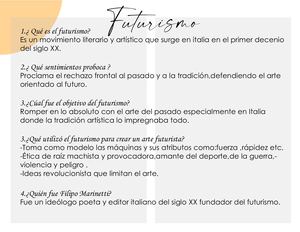 Futurismo Historia Del Arte