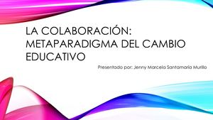 Metaparadigma Del Cambio Educativo