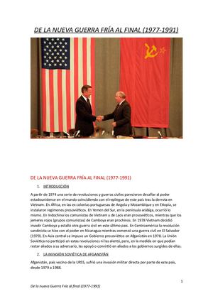 Guerra Fría De La Nueva Guerra Fría Al Final (1977 1991)