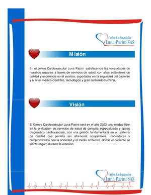 Portafolio Centro Cardiovascular Luna Pacini Sas