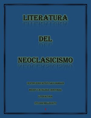 LITERATURA DEL NEOCLASICISMO
