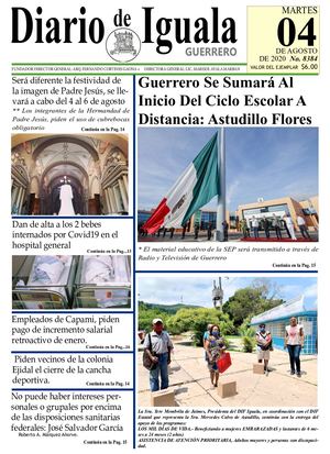 Martes 04 De Agosto De 2020 Diario De Iguala