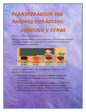 Planificación Del Proceso Didáctico